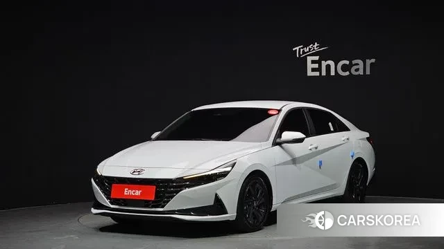 Hyundai Avante (CN7) 2021 Белый из Кореи