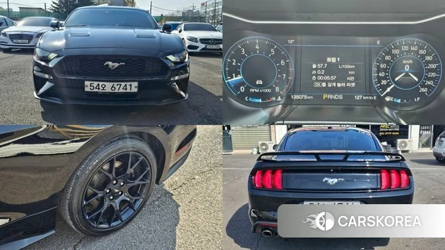 Ford Mustang 2018 Черный из Кореи