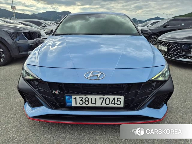 Hyundai Avante (CN7) 2021 Небесно-голубой из Кореи