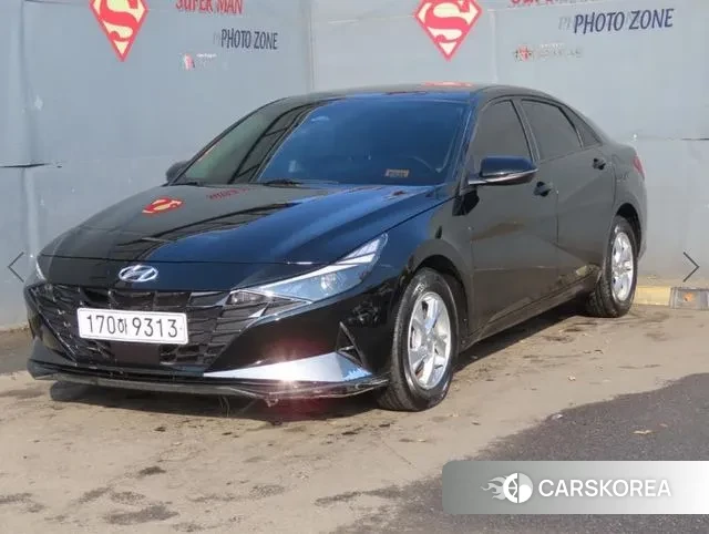 Hyundai Avante (CN7) 2021 Черный из Кореи