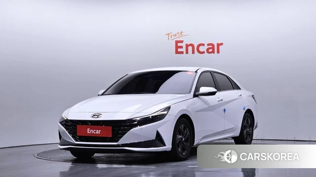 Hyundai Avante (CN7) 2021 Белый из Кореи