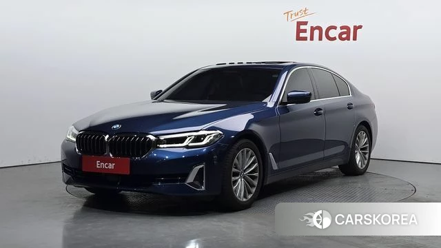 BMW 5 Series (G30) 2021 Синий из Кореи