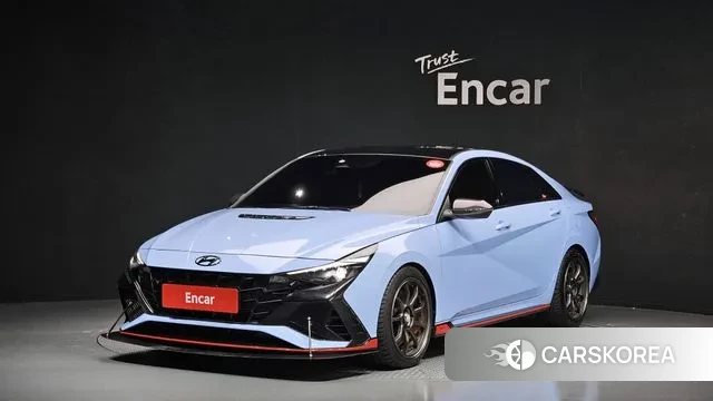 Hyundai Avante (CN7) 2022 Небесно-голубой из Кореи