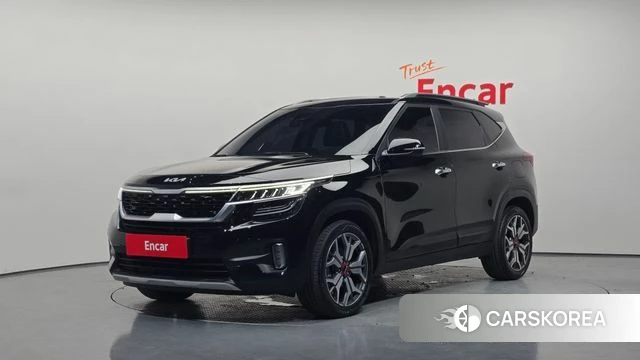 Kia Seltos 2022 Черный из Кореи