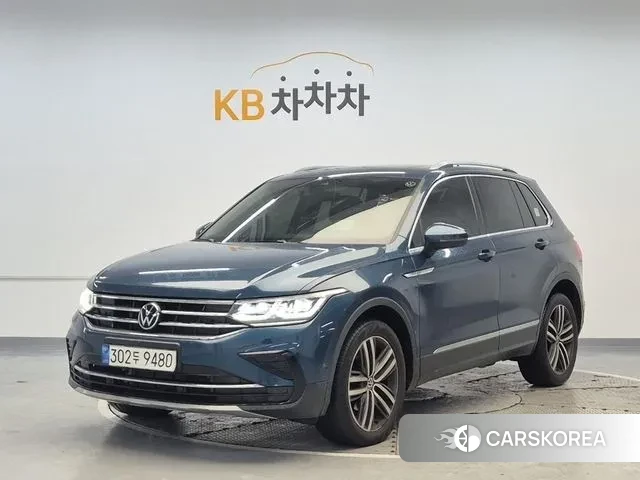 Volkswagen Tiguan second Generation 2022 Синий из Кореи