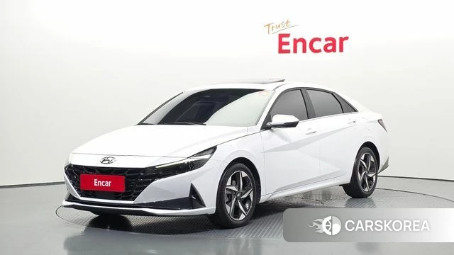 Hyundai Avante (CN7) 2023 Белый из Кореи