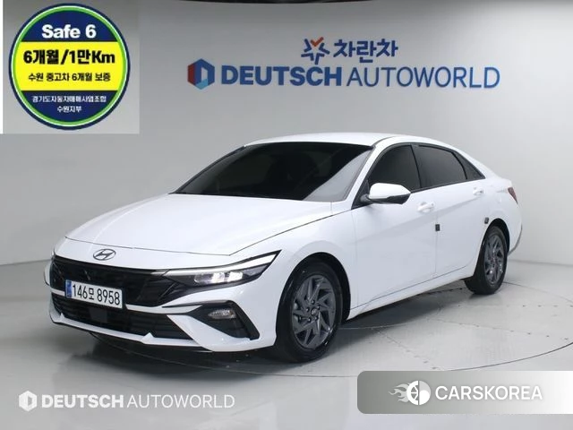 Hyundai The New Avante (CN7) 2023 Белый из Кореи