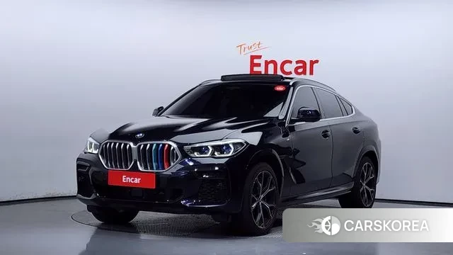 BMW X6 (G06) 2022 Черный из Кореи