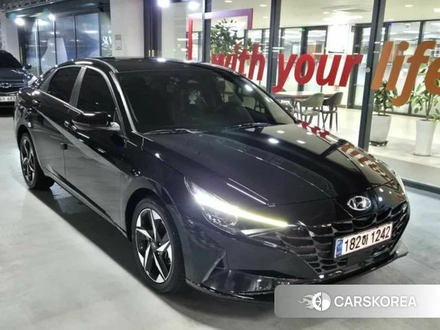 Hyundai Avante (CN7) 2021 Черный из Кореи