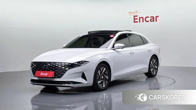 Hyundai The New Grandeur IG Hybrid 2021 Белый из Кореи