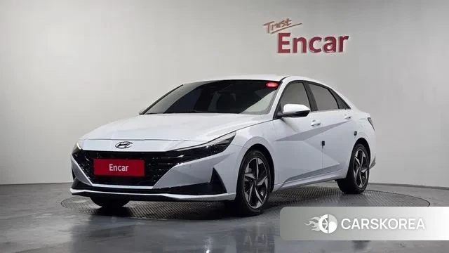 Hyundai Avante (CN7) 2021 Белый из Кореи