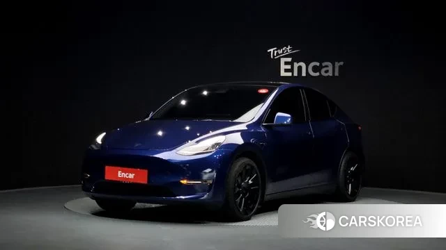 Tesla Model Y 2021 Синий из Кореи