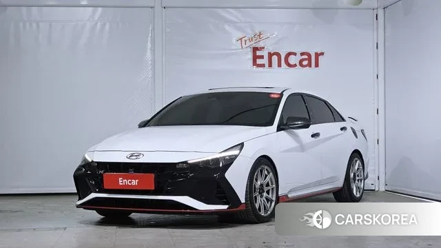 Hyundai Avante (CN7) 2021 Белый из Кореи
