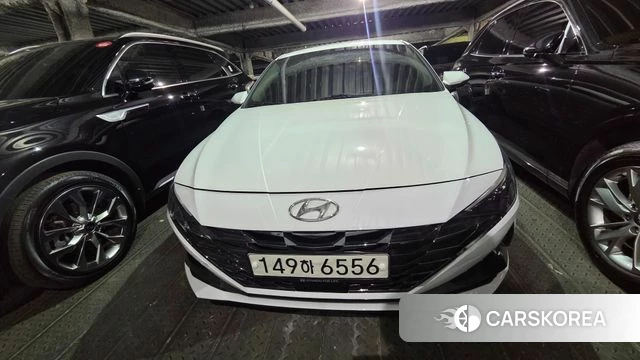 Hyundai Avante (CN7) 2021 Белый из Кореи