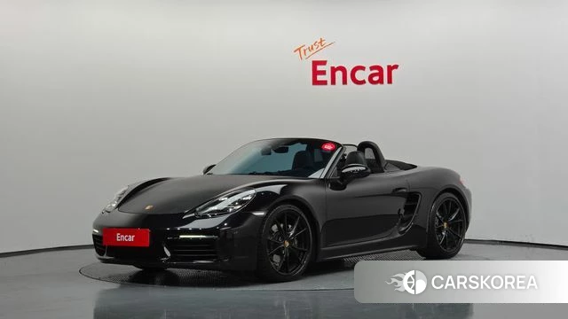 Porsche 718 Boxster 2018 Черный из Кореи