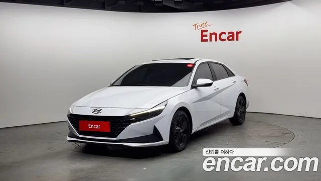 Hyundai Avante Hybrid (CN7) 2022 Белый из Кореи