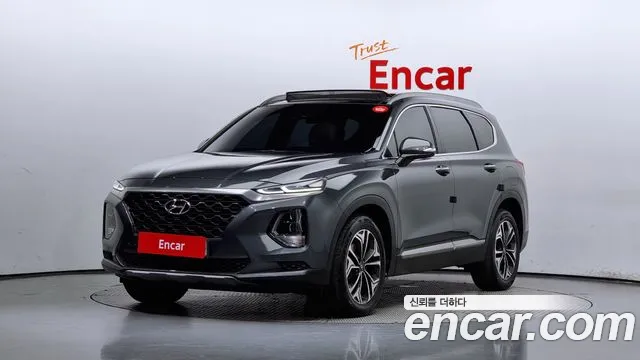 Hyundai Santa Fe TM 2018 Темно-зеленый из Кореи
