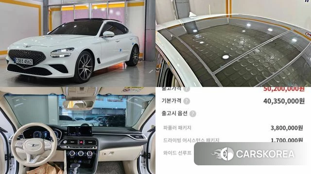 Genesis The New G70 2022 Белый из Кореи
