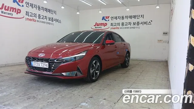 Hyundai Avante (CN7) 2021 Красный из Кореи