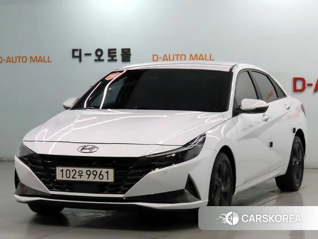 Hyundai Avante (CN7) 2022 Белый из Кореи