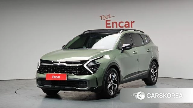 Kia Sportage 5th Generation Hybrid 2023 Зеленый из Кореи