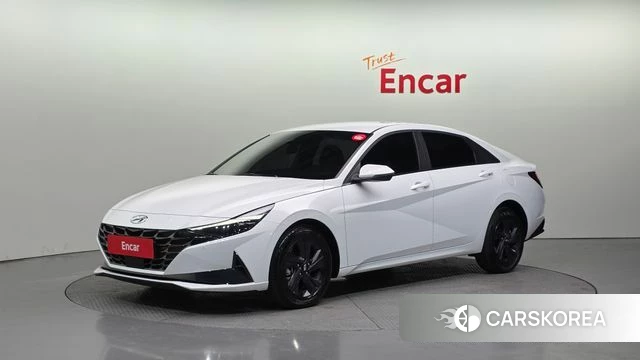 Hyundai Avante (CN7) 2021 Белый из Кореи