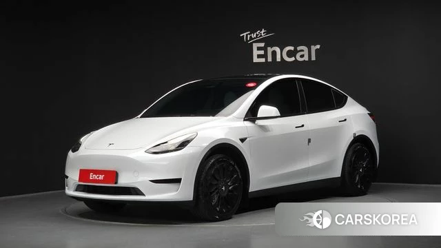 Tesla Model Y 2023 Белый из Кореи