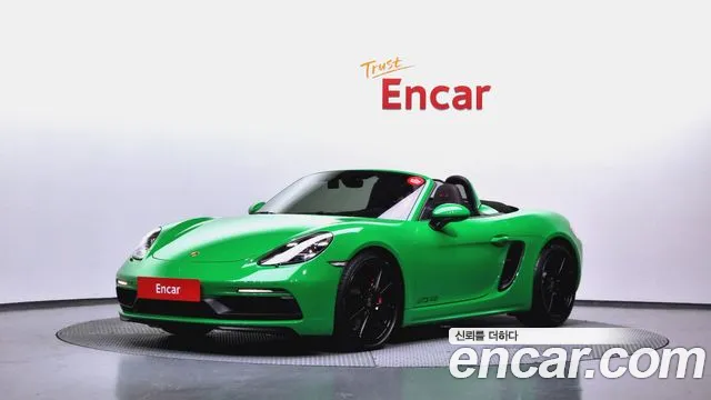 Porsche 718 Boxster 2023 Зеленый из Кореи