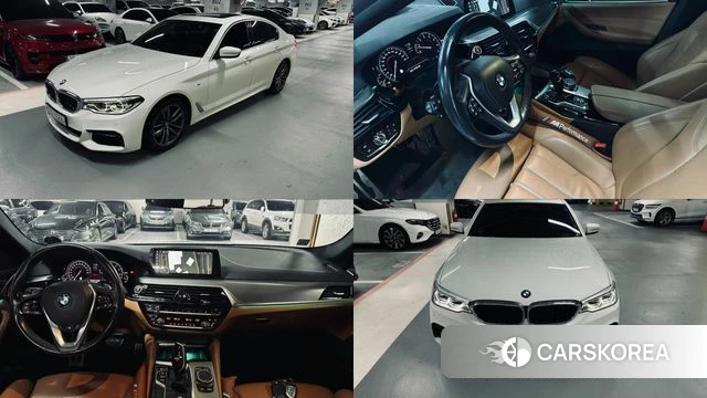 BMW 5 Series (G30) 2018 Белый из Кореи
