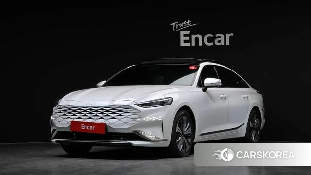 Kia K8 Hybrid 2023 Белый из Кореи