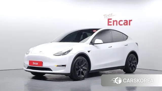 Tesla Model Y 2022 Белый из Кореи