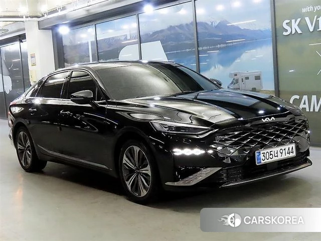 Kia K8 Hybrid 2022 Черный из Кореи