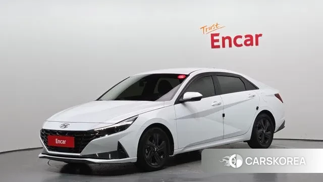 Hyundai Avante Hybrid (CN7) 2020 Белый из Кореи