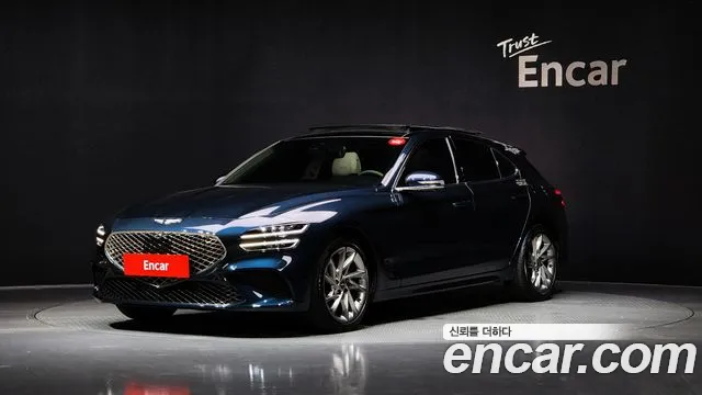 Genesis The New G70 Shooting Brake 2023 Синий из Кореи