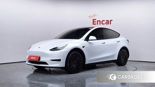 Tesla Model Y 2023 Белый из Кореи