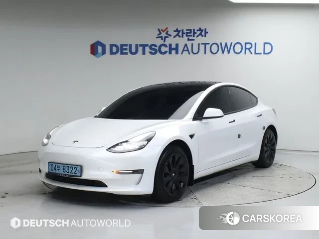 Tesla Model 3 2021 Белый из Кореи