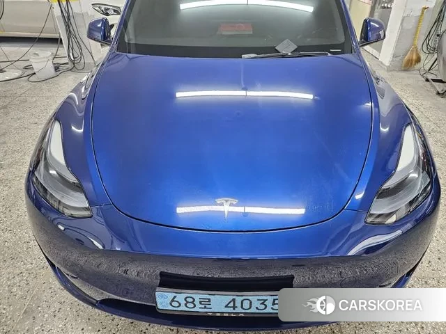 Tesla Model Y 2023 Синий из Кореи