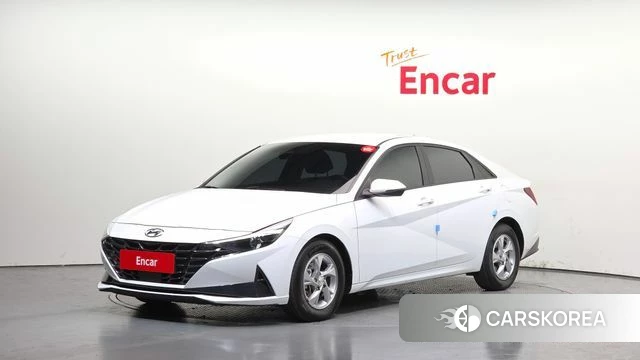Hyundai Avante (CN7) 2021 Белый из Кореи