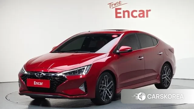 Hyundai The New Avante AD 2018 Красный из Кореи