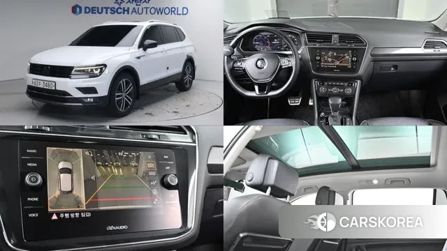 Volkswagen Tiguan Allspace 2018 Белый из Кореи