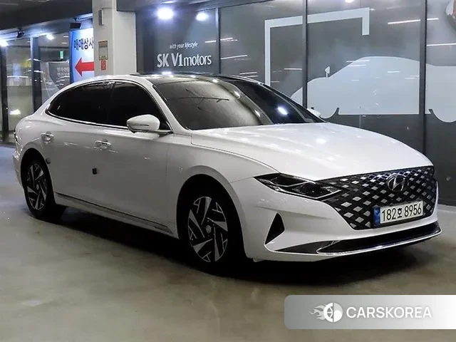 Hyundai The New Grandeur IG Hybrid 2021 Белый из Кореи
