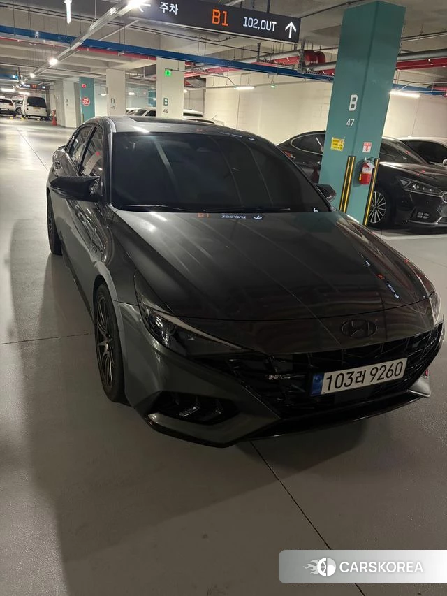 Hyundai Avante (CN7) 2022 Серый из Кореи