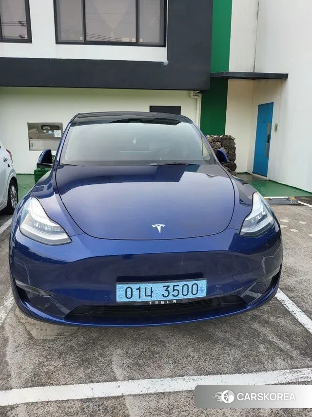 Tesla Model Y 2021 Синий из Кореи
