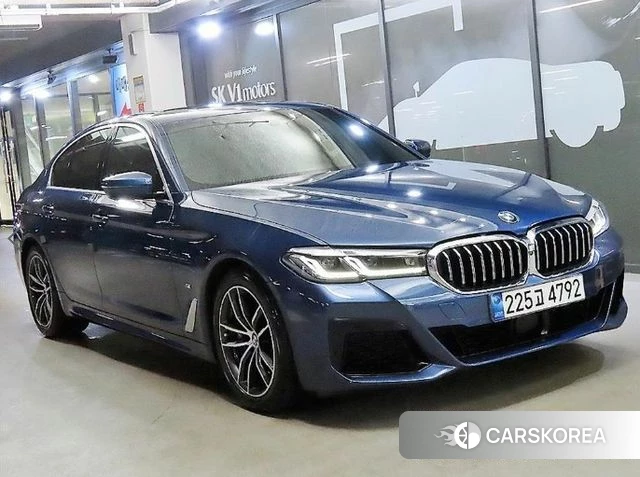BMW 5 Series (G30) 2021 Синий из Кореи