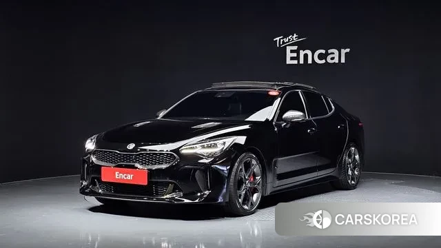 Kia Stinger 2018 Черный из Кореи