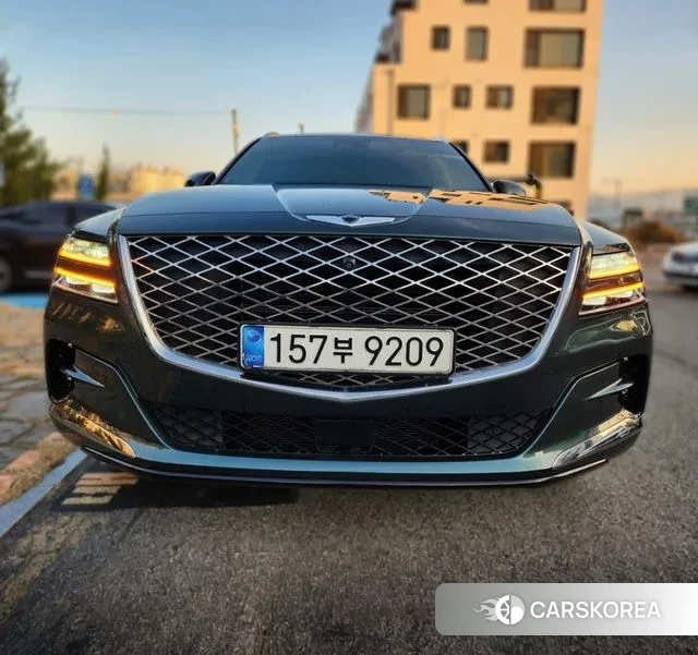 Genesis GV80 2021 Темно-зеленый из Кореи