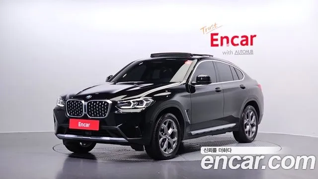 BMW X4 (G02) 2022 Черный из Кореи
