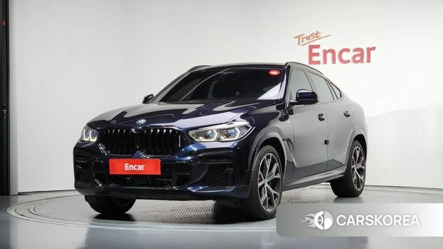 BMW X6 (G06) 2023 Черный из Кореи