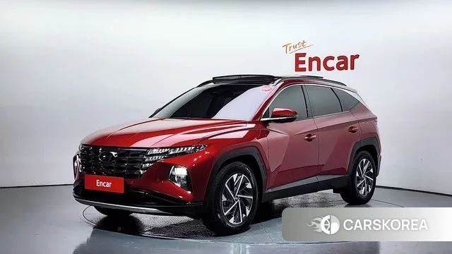 Hyundai Tucson Hybrid (NX4) 2021 Красный из Кореи