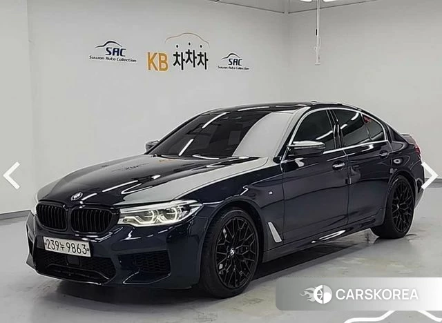 BMW 5 Series (G30) 2018 Черный из Кореи